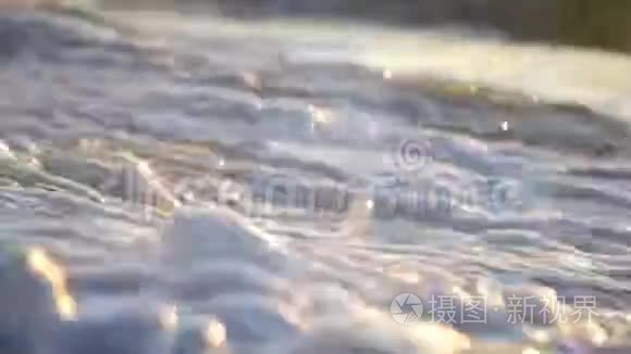 水波海景乡村风光视频