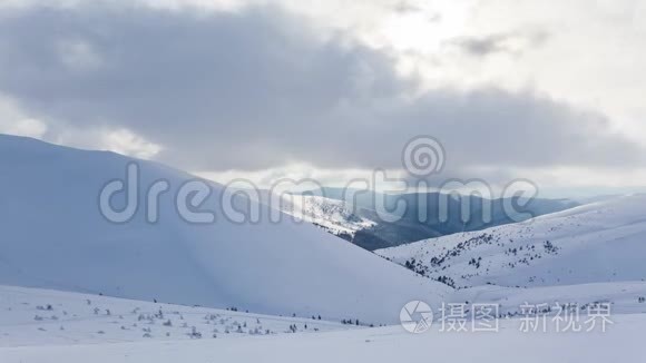 雪山和云时程视频