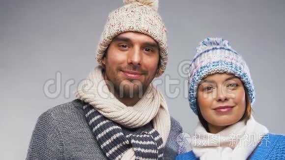 穿冬装的幸福夫妻