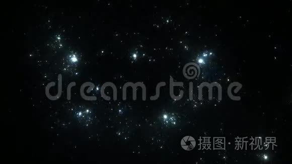 太空星和物质的延时视频