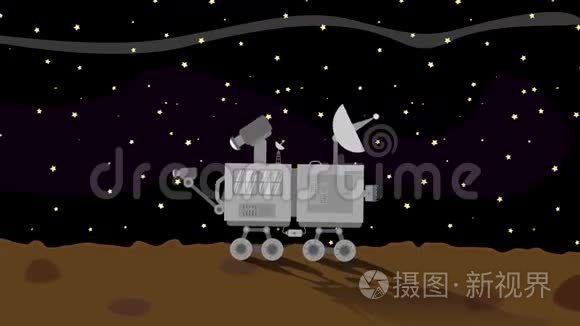 太空漫游者夜间收集火星数据视频