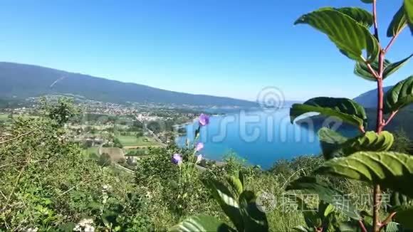 法国阿尔卑斯山安纳西湖景