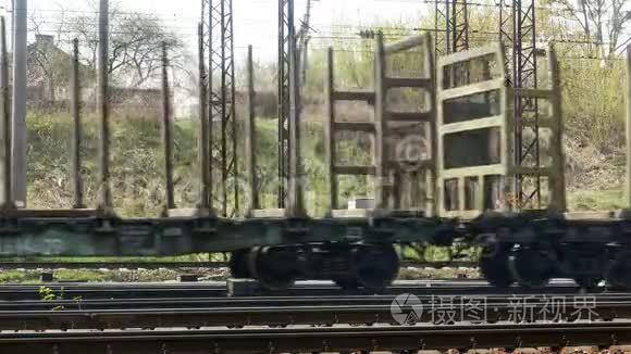 铁路火车货车铁路视频