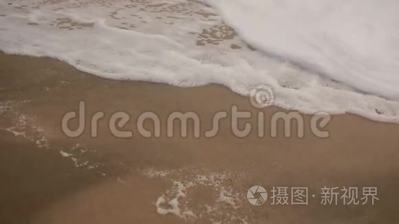 海岸风暴中的巨浪视频