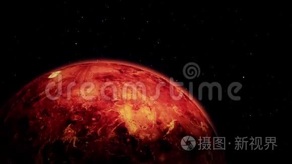 接近外层空间的火星视频