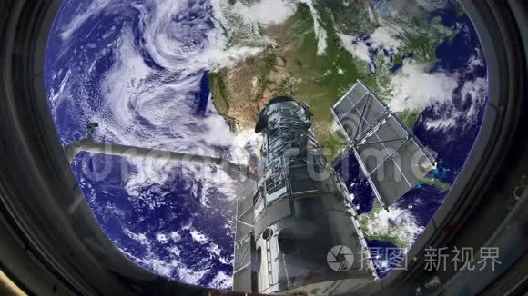 从国际空间站的窗口看地球视频