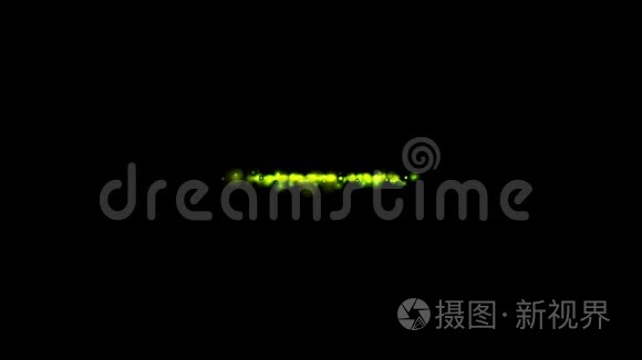 绿色抽象发光效果视频动画