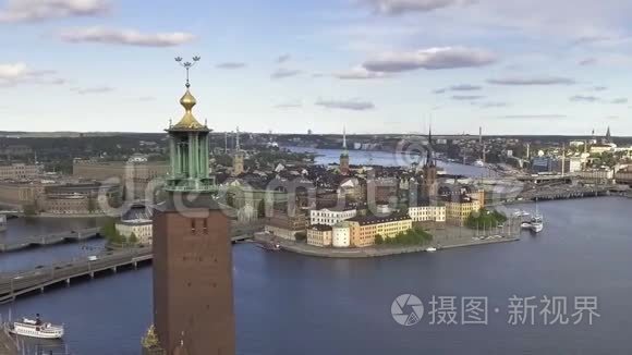斯德哥尔摩瑞典清晨视频