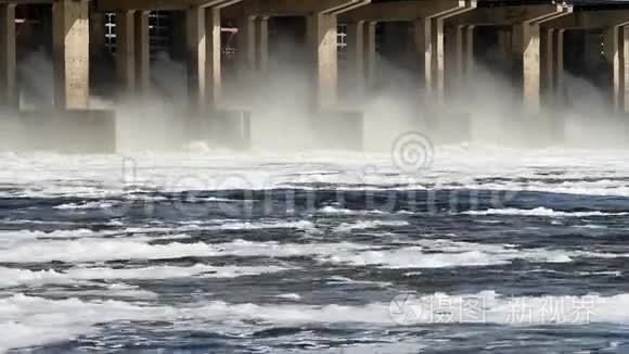 水力发电站水的重置视频