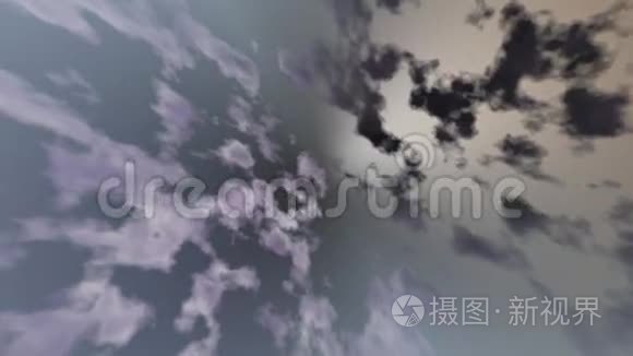 天空抽象灰色和紫色背景视频