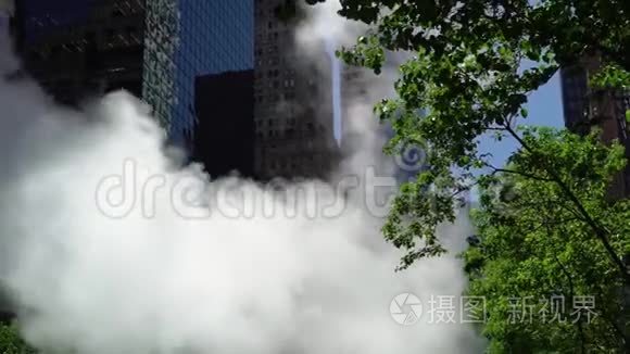 曼哈顿市中心的摩天大楼视频