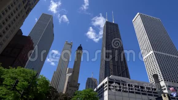 芝加哥市中心的高层建筑
