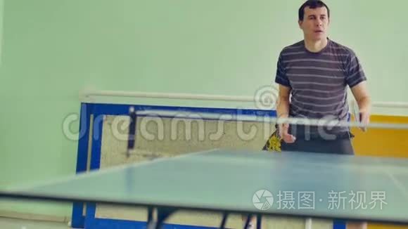 运动员乒乓球慢动作视频反手拍视频