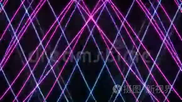 粉红和蓝色激光循环隔离视频
