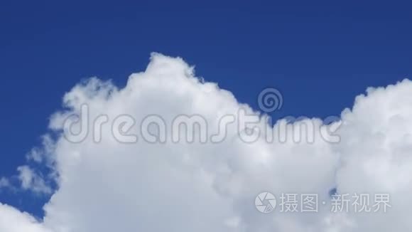 天空中的蓝天视频