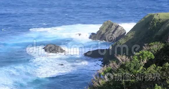 大岛大岛蓝洋附近的宫崎海角视频