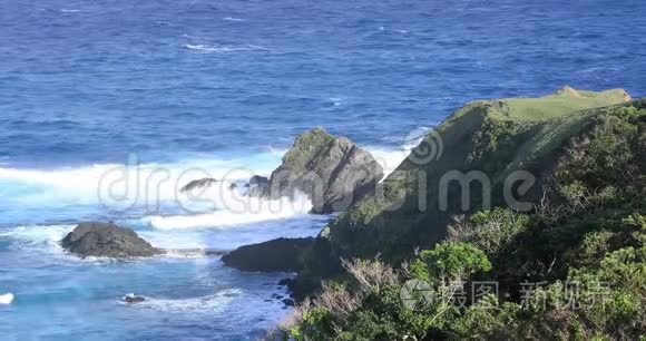 大岛大岛蓝洋附近的宫崎海角视频