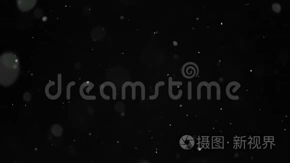 从夜空落下的雪粒视频