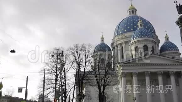 大教堂美丽的建筑视频