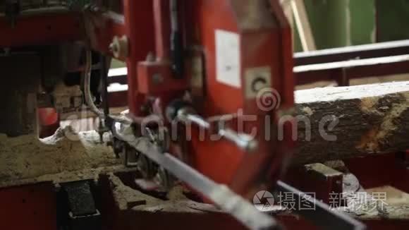 机器原木木材视频