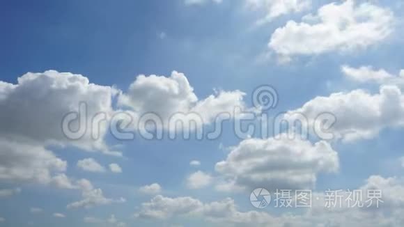 天空和云彩抽象的自然背景视频