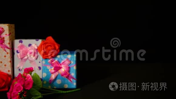 鲜花玫瑰礼盒情人节贺词视频