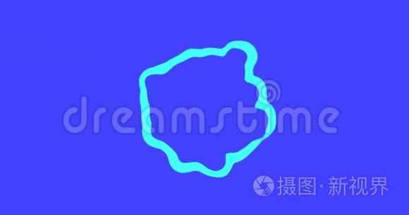 液体转换气泡运动图形背景视频