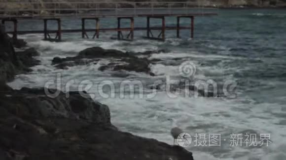 海岸。 海景。 索佐波尔。 保加利亚。