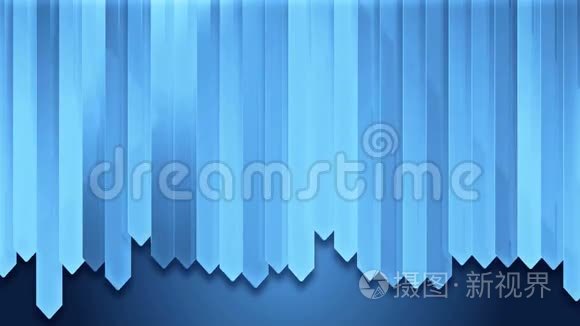 动态蓝木条墙设计板视频
