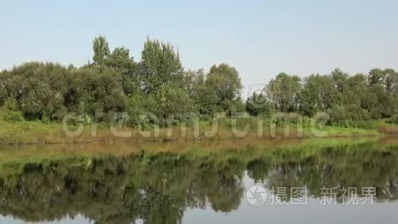 德维纳河西部美丽的景色视频