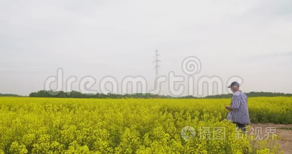 用数字平板技术研究野外开花视频