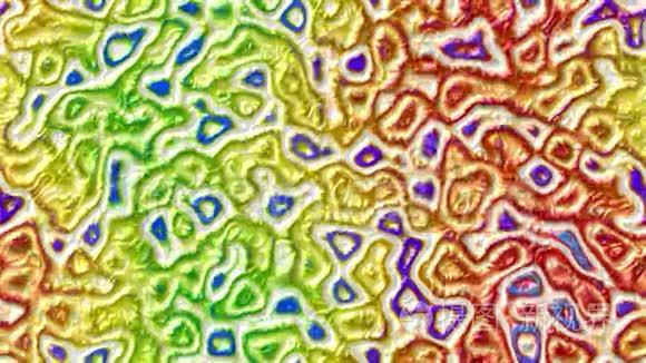 流动外星皮肤泥无缝循环视频视频