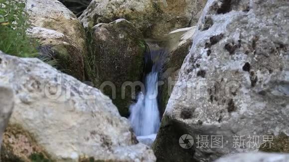 河流中的水流视频