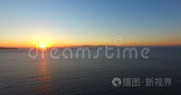 海上日落美景视频