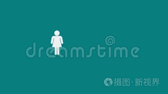 社交媒体女性信息图表视频