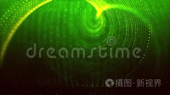 粒子抽象绿色背景视频