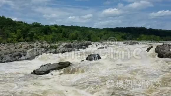 大瀑布的波托马克河视频