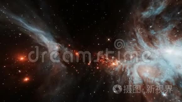 外层空间的空间星云视频