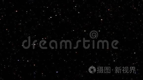 宇宙星系中有恒星背景的地球视频