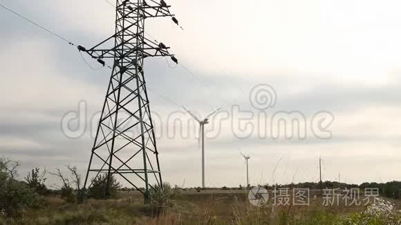 风力发电厂视频