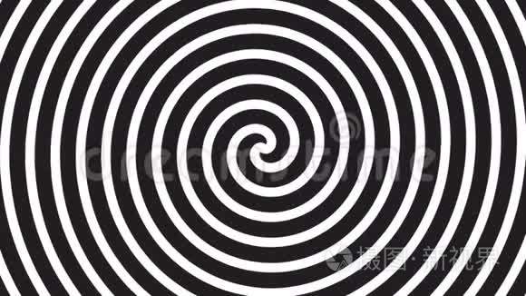 一个旋转的催眠抽象螺旋循环短视频
