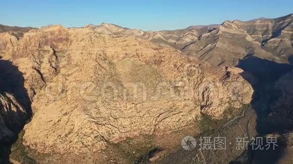 内华达州红岩峡谷的壮观景色视频