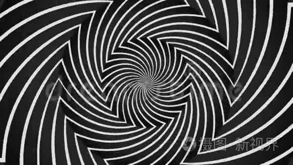一个旋转的催眠抽象螺旋循环视频