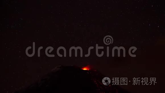 吞古拉华火山爆发视频