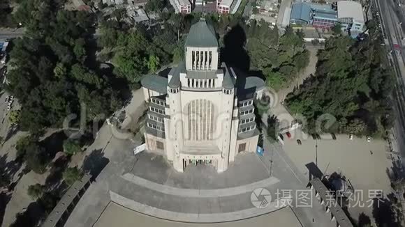 智利佛特寺的鸟瞰图视频