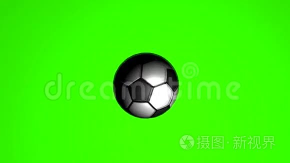 绿屏3D足球球过渡.. 高清分辨率