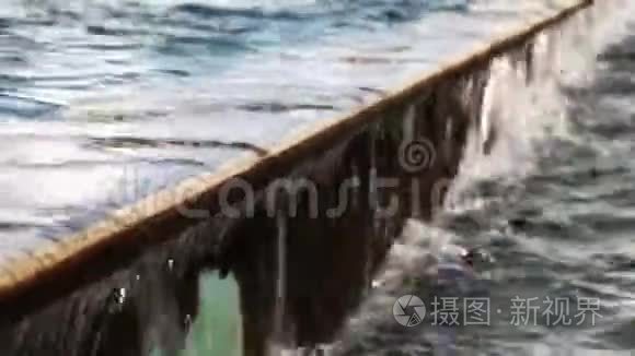 水潭度假概念视频