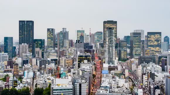 大阪，日本夜城景观