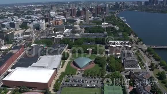 波士顿市中心的景观视频
