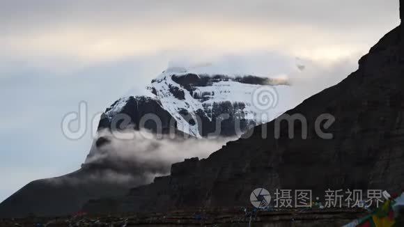 凯拉什山喜马拉雅山脉视频